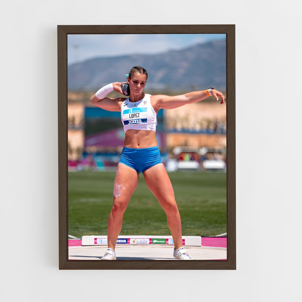 Poster Shot de put – affiche Athlétisme (vue 5)
